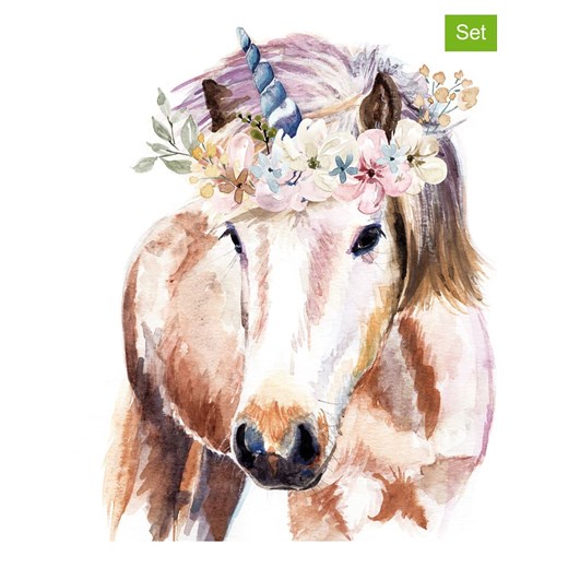 ppd Serwetki (40 szt.) &quot;Pretty Unicorn&quot; w kolorze jasnobrązowym ze sklepu Limango Polska w kategorii Akcesoria kuchenne - zdjęcie 187723996