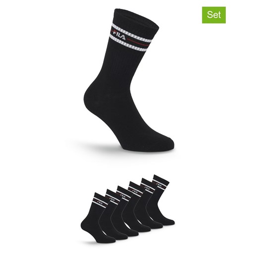 Fila Skarpety (6 par) w kolorze czarnym ze sklepu Limango Polska w kategorii Skarpetki męskie - zdjęcie 187725996