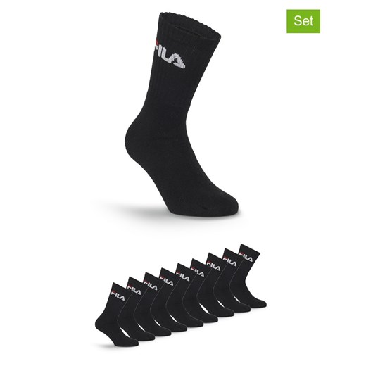 Fila Skarpety (9 par) w kolorze czarnym do tenisa ze sklepu Limango Polska w kategorii Skarpetki męskie - zdjęcie 187726077