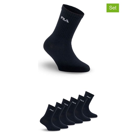 Fila Skarpety (6 par) w kolorze czarnym ze sklepu Limango Polska w kategorii Skarpetki dziecięce - zdjęcie 187726148