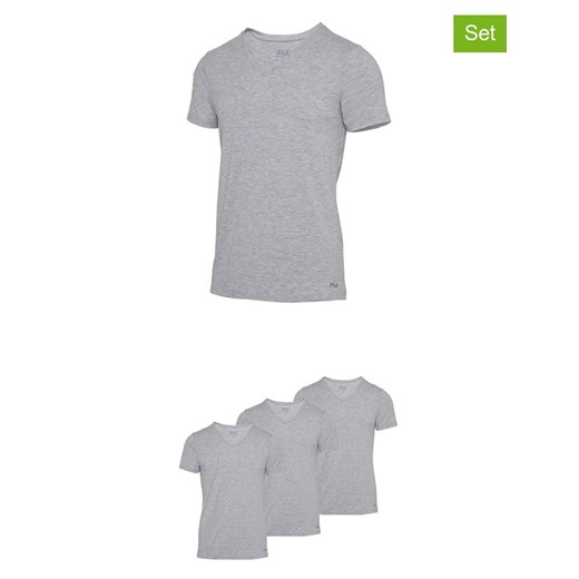 Fila Koszulki (3 szt.) w kolorze szarym ze sklepu Limango Polska w kategorii T-shirty męskie - zdjęcie 187726367