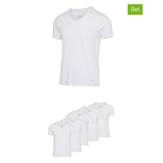 Fila Koszulki (5 szt.) w kolorze białym ze sklepu Limango Polska w kategorii T-shirty męskie - zdjęcie 187726388