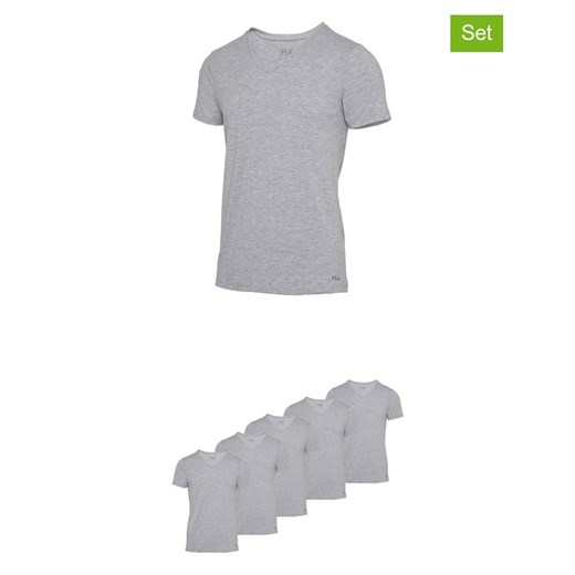 Fila Koszulki (5 szt.) w kolorze szarym ze sklepu Limango Polska w kategorii T-shirty męskie - zdjęcie 187726399