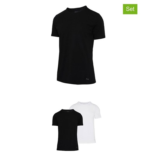 Fila Koszulki (2 szt.) w kolorze czarnym i białym ze sklepu Limango Polska w kategorii T-shirty męskie - zdjęcie 187726419