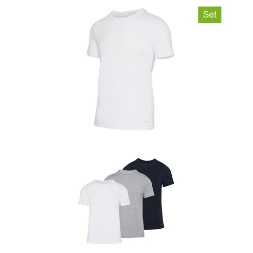 Fila Koszulki (3 szt.) w kolorze czarnym, szarym i białym ze sklepu Limango Polska w kategorii T-shirty męskie - zdjęcie 187726457