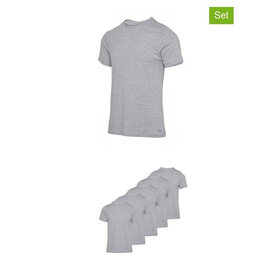 Fila Koszulki (5 szt.) w kolorze szarym ze sklepu Limango Polska w kategorii T-shirty męskie - zdjęcie 187726497