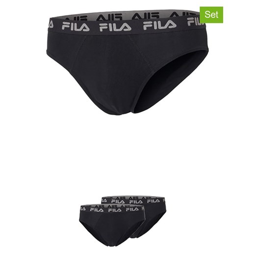 Fila Slipy (3 pary) w kolorze czarnym ze sklepu Limango Polska w kategorii Majtki męskie - zdjęcie 187726506