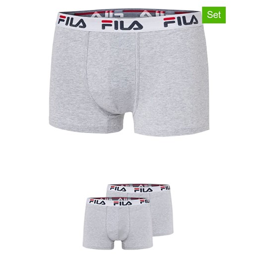 Fila Bokserki (2 pary) w kolorze szarym ze sklepu Limango Polska w kategorii Majtki męskie - zdjęcie 187726635