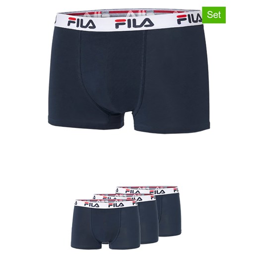 Fila Bokserki (3 pary) w kolorze granatowym ze sklepu Limango Polska w kategorii Majtki męskie - zdjęcie 187726648