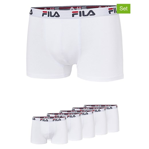Fila Bokserki (5 par) w kolorze białym ze sklepu Limango Polska w kategorii Majtki męskie - zdjęcie 187726666