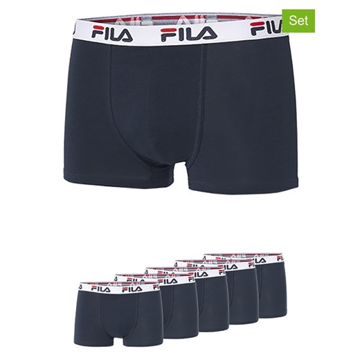 Fila Bokserki (5 par) w kolorze granatowym ze sklepu Limango Polska w kategorii Majtki męskie - zdjęcie 187726669
