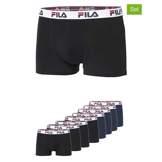 Fila Bokserki (8 par) w kolorze czarnym i granatowym ze sklepu Limango Polska w kategorii Majtki męskie - zdjęcie 187726678