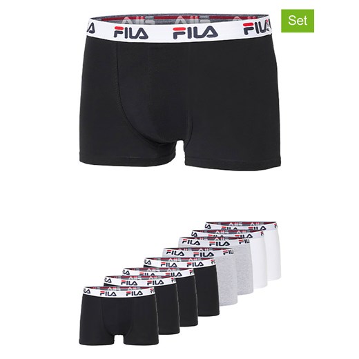 Fila Bokserki (8 par) w kolorze czarnym, szarym i białym ze sklepu Limango Polska w kategorii Majtki męskie - zdjęcie 187726686