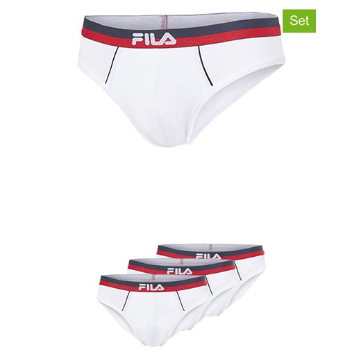 Fila Slipy (3 pary) w kolorze białym ze sklepu Limango Polska w kategorii Majtki męskie - zdjęcie 187726697