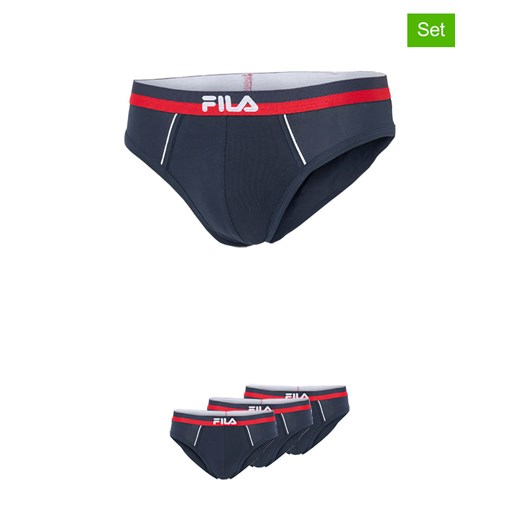 Fila Slipy (3 pary) w kolorze granatowym ze sklepu Limango Polska w kategorii Majtki męskie - zdjęcie 187726698