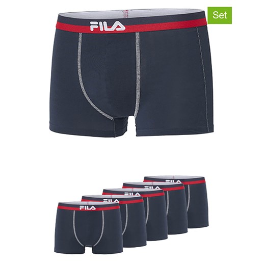 Fila Bokserki (5 par) w kolorze granatowym ze sklepu Limango Polska w kategorii Majtki męskie - zdjęcie 187726718
