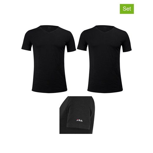 Fila Koszulki (2 szt.) w kolorze czarnym ze sklepu Limango Polska w kategorii T-shirty męskie - zdjęcie 187726798