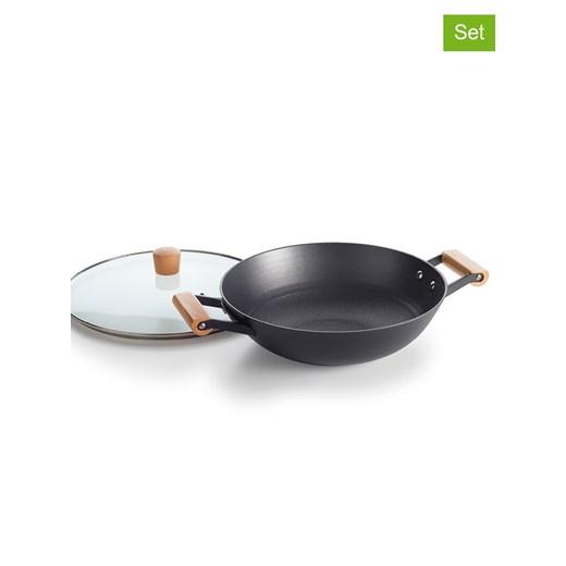 Brandt 2-częściowy zestaw w kolorze czarnym - Ø 30 cm ze sklepu Limango Polska w kategorii Garnki - zdjęcie 187726856