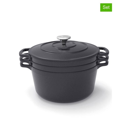 Brandt 8-częściowy zestaw w kolorze czarnym - Ø 25 cm ze sklepu Limango Polska w kategorii Garnki - zdjęcie 187726865