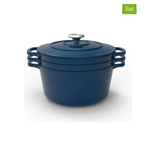 Brandt 8-częściowy zestaw w kolorze niebieskim - Ø 25 cm ze sklepu Limango Polska w kategorii Garnki - zdjęcie 187726875