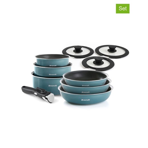 Brandt 10-częściowy zestaw w kolorze turkusowym ze sklepu Limango Polska w kategorii Garnki - zdjęcie 187727077