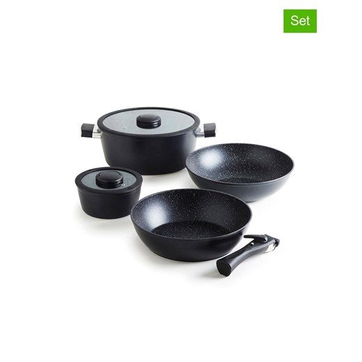 Brandt 7-częściowy zestaw w kolorze czarnym ze sklepu Limango Polska w kategorii Garnki - zdjęcie 187727087