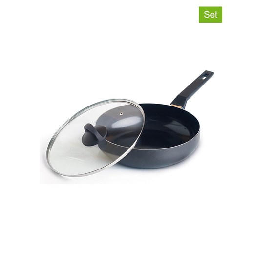 Brandt 2-częściowy zestaw w kolorze czarnym - Ø 28 cm ze sklepu Limango Polska w kategorii Garnki - zdjęcie 187727149