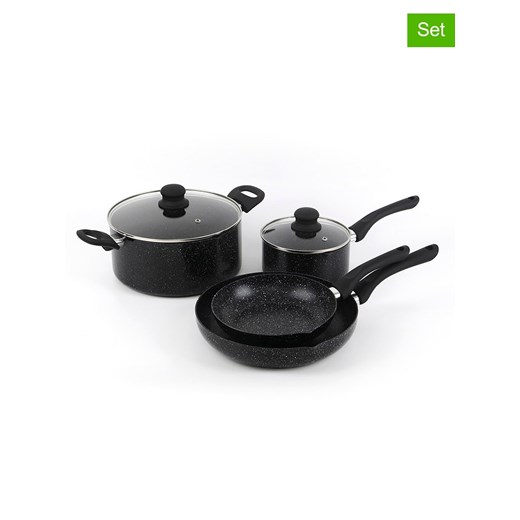 Brandt 6-częściowy zestaw w kolorze czarnym ze sklepu Limango Polska w kategorii Garnki - zdjęcie 187727177