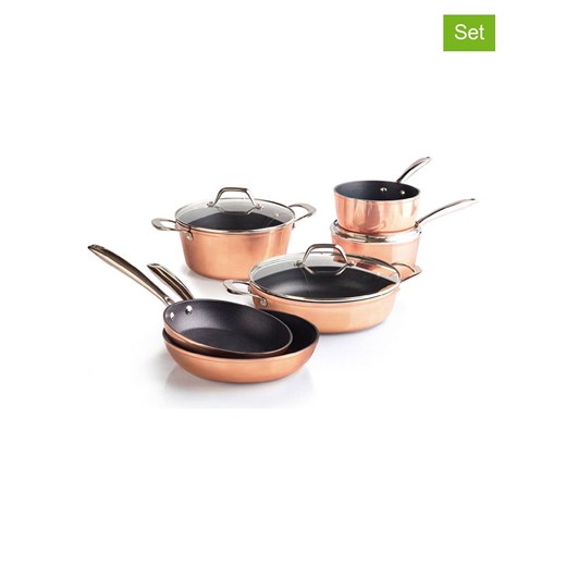 Brandt 10-częściowy zestaw w kolorze miedzianym ze sklepu Limango Polska w kategorii Garnki - zdjęcie 187727189