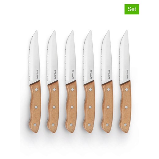 Brandt Noże (6 szt.) w kolorze jasnobrązowym do steków - dł. 24,5 cm ze sklepu Limango Polska w kategorii Noże kuchenne - zdjęcie 187727358