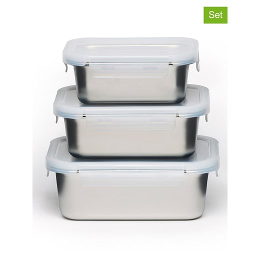 Brandt Pojemniki (3 szt.) w kolorze srebrnym ze sklepu Limango Polska w kategorii Pojemniki kuchenne - zdjęcie 187727389