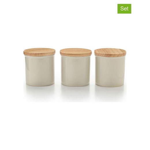 Brandt Pojemniki (3 szt.) w kolorze kremowo-jasnobrązowym - 550 ml ze sklepu Limango Polska w kategorii Pojemniki kuchenne - zdjęcie 187727528