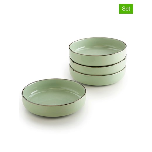 Brandt Talerze głębokie (4 szt.) w kolorze zielonym - Ø 20,5 cm ze sklepu Limango Polska w kategorii Naczynia - zdjęcie 187727598