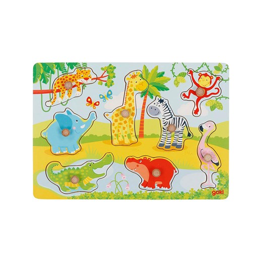 Goki 8-częściowa układanka &quot;African animals II&quot; - 12 m+ ze sklepu Limango Polska w kategorii Zabawki - zdjęcie 187730327