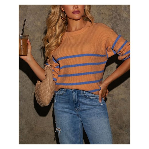 LA Angels Sweter w kolorze pomarańczowo-niebieskim ze sklepu Limango Polska w kategorii Swetry damskie - zdjęcie 187731367