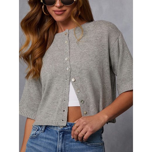 LA Angels Kardigan w kolorze jasnoszarym ze sklepu Limango Polska w kategorii Swetry damskie - zdjęcie 187731917