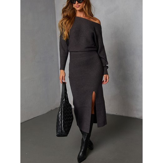 LA Angels Sukienka w kolorze antracytowym ze sklepu Limango Polska w kategorii Sukienki - zdjęcie 187732755