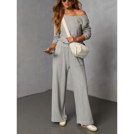 LA Angels 2-częściowy zestaw w kolorze szarym ze sklepu Limango Polska w kategorii Spodnie damskie - zdjęcie 187732766