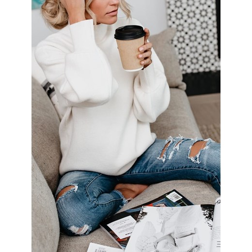 LA Angels Sweter w kolorze białym ze sklepu Limango Polska w kategorii Swetry damskie - zdjęcie 187732798