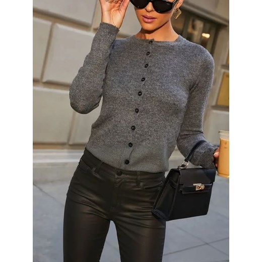 LA Angels Kardigan w kolorze szarym ze sklepu Limango Polska w kategorii Swetry damskie - zdjęcie 187733007