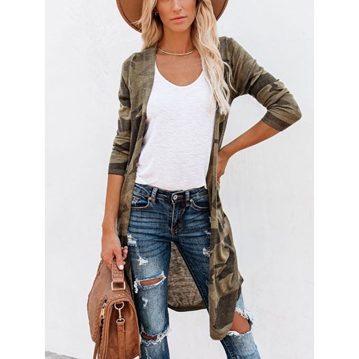 LA Angels Kardigan w kolorze khaki ze sklepu Limango Polska w kategorii Swetry damskie - zdjęcie 187733255