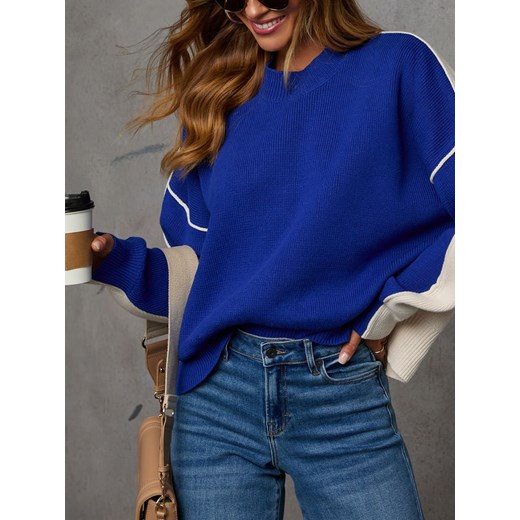 LA Angels Sweter w kolorze niebiesko-kremowym ze sklepu Limango Polska w kategorii Swetry damskie - zdjęcie 187733519