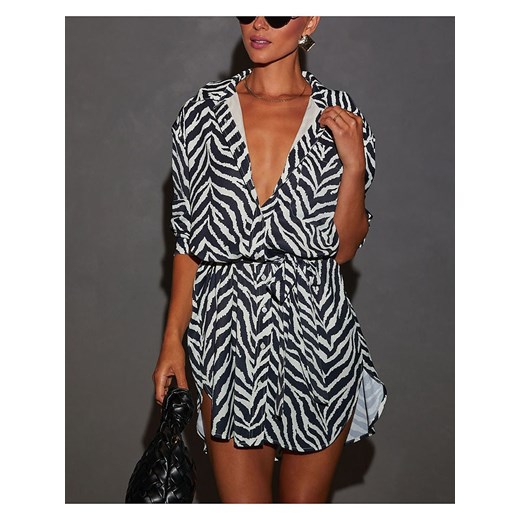 LA Angels Sukienka w kolorze biało-czarnym ze sklepu Limango Polska w kategorii Sukienki - zdjęcie 187733859