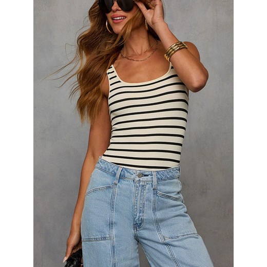 LA Angels Top w kolorze kremowo-czarnym ze sklepu Limango Polska w kategorii Bluzki damskie - zdjęcie 187734199