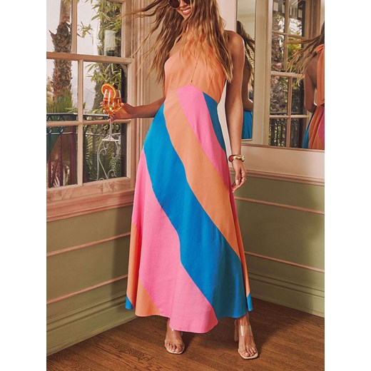 LA Angels Sukienka w kolorze pomarańczowo-niebieskim ze sklepu Limango Polska w kategorii Sukienki - zdjęcie 187734266