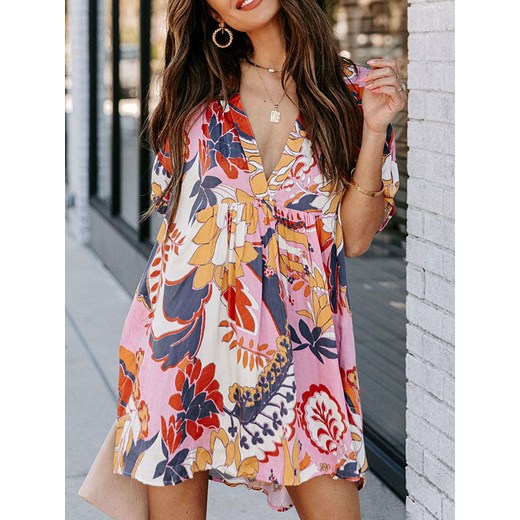 LA Angels Sukienka w kolorze różowo-granatowym ze sklepu Limango Polska w kategorii Sukienki - zdjęcie 187734456