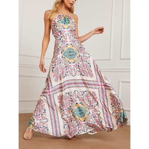 LA Angels Sukienka w kolorze biało-zielono-różowym ze sklepu Limango Polska w kategorii Sukienki - zdjęcie 187734547