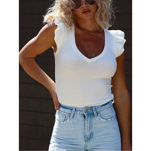 LA Angels Koszulka w kolorze białym ze sklepu Limango Polska w kategorii Bluzki damskie - zdjęcie 187734596