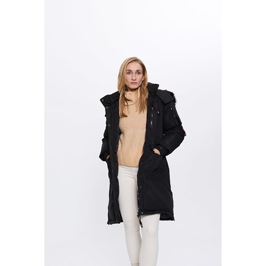 CANADA weather gear Płaszcz zimowy w kolorze czarnym ze sklepu Limango Polska w kategorii Kurtki damskie - zdjęcie 187736026