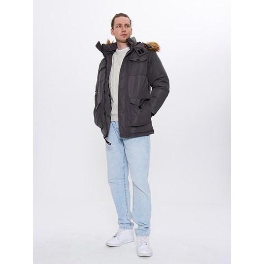 CANADA weather gear Kurtka zimowa w kolorze szarym ze sklepu Limango Polska w kategorii Kurtki męskie - zdjęcie 187736148